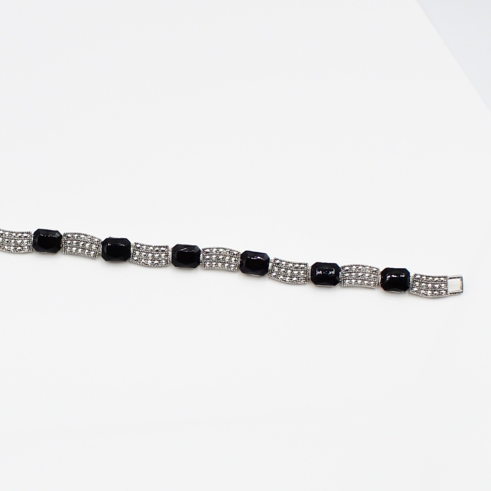 Vintage art deco link bracelet - Picture 4 of 7